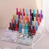 Nagellack-Ausstellungsständer Transparenter mehrschichtiger Stufenregal-Schreibtisch-Kosmetik-Lippenstift-Figuren-Aufbewahrungsregal