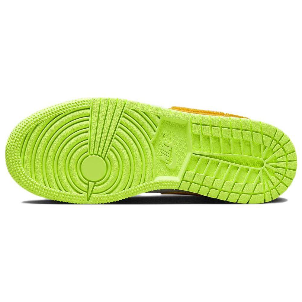 Jordan 1 Low GS Basketball Theme Chenille Swoosh Kids Sneakers FB1835-181