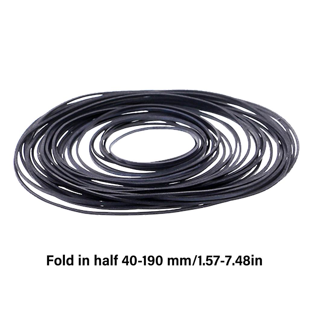 50/100 BUC Curele de transmisie din cauciuc, dimensiuni asortate, 0,7 mm 1 mm, curea pentru casetă magnetică, pentru înregistratoare, mixte