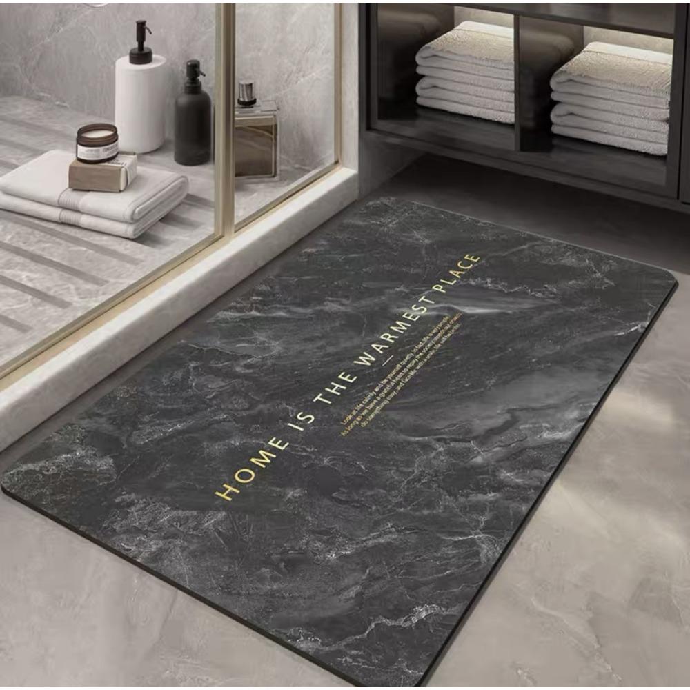Diatom Mud Cushion Absorbent Bathroom Mat Marble Kitchen Foot Mat Toilet Door Mat Non-slip Absorbent