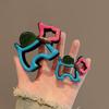 Cartoon Dog Hair Clip Hollow Out Animal Hair Claw Cute   Female