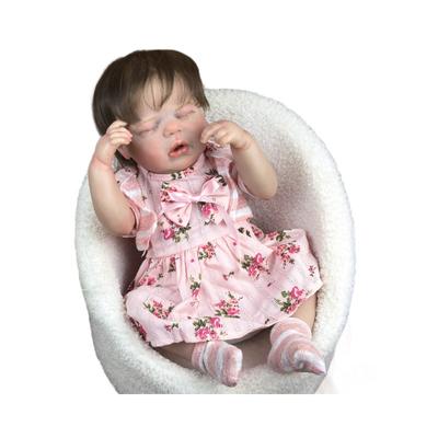 50CM Washable Lifelike Soft Hand-painted Simulation Baby Reborn Doll Children Accompany Play Doll