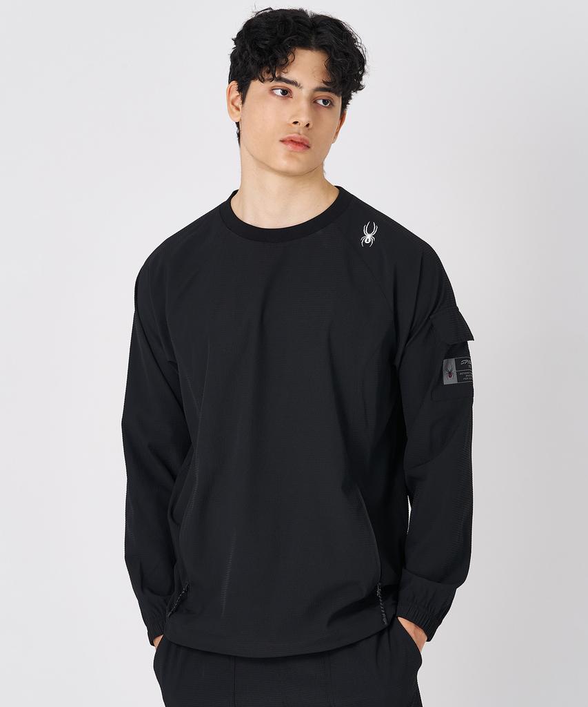 SPYDER Men'S Seersucker Long Sleeve T-Shirt Spkpcnrl304Mblk