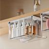 Transparent Pull-Out Storage Drawer Wall-Mounted Under The Mirror Cabinet Storage Box No-Punching Installation