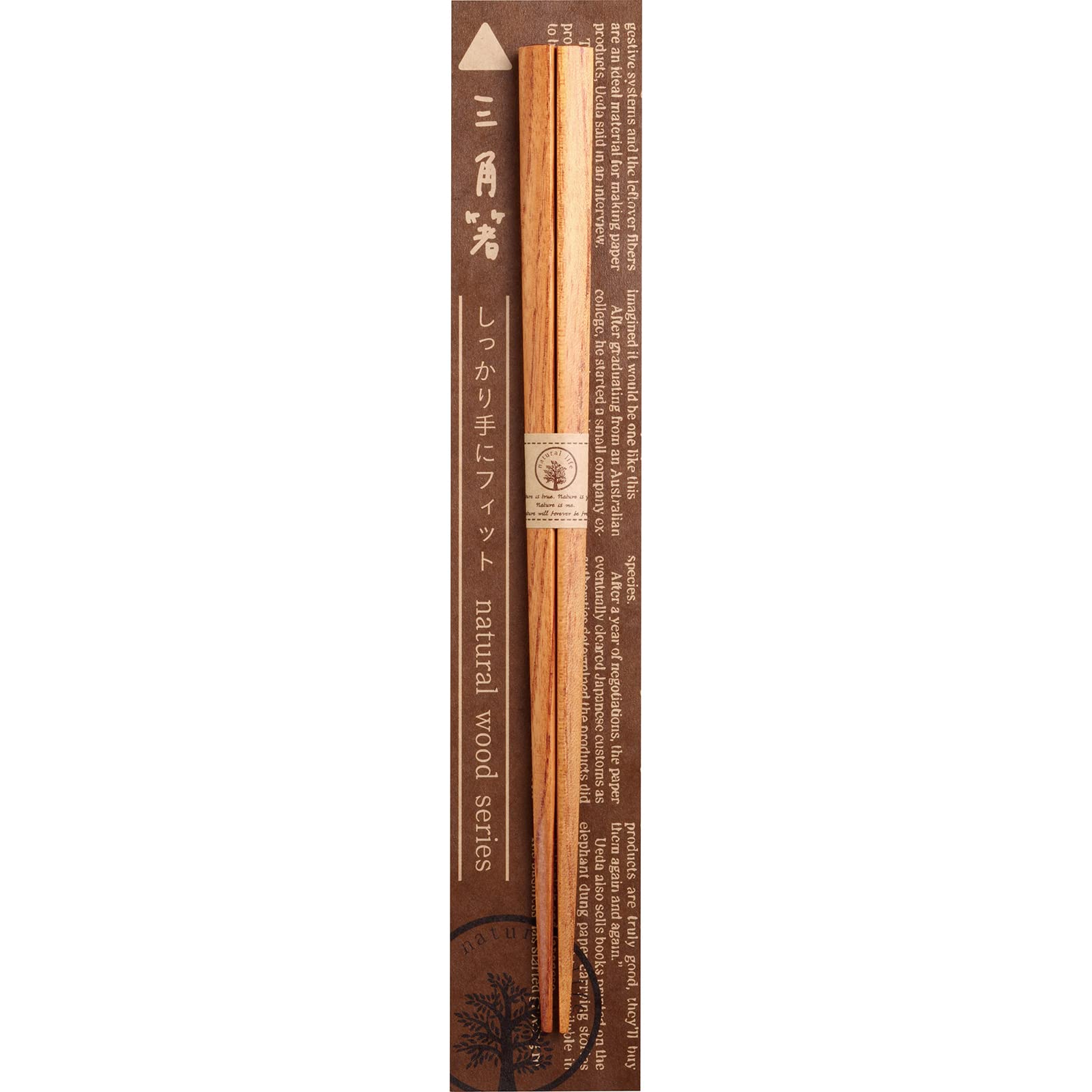 

Natural Wood Triangular Made in Item 263997 Wakasa-nuri Chopsticks, (Zelkova), 23cm, Shape, Brown, Japan, No. коричневый
