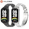 For Smart Band 9 Active Strap Smart Bracelet Mi Band 9 Active Strap Metal Stainless Steel Replacement Wrist Watchband