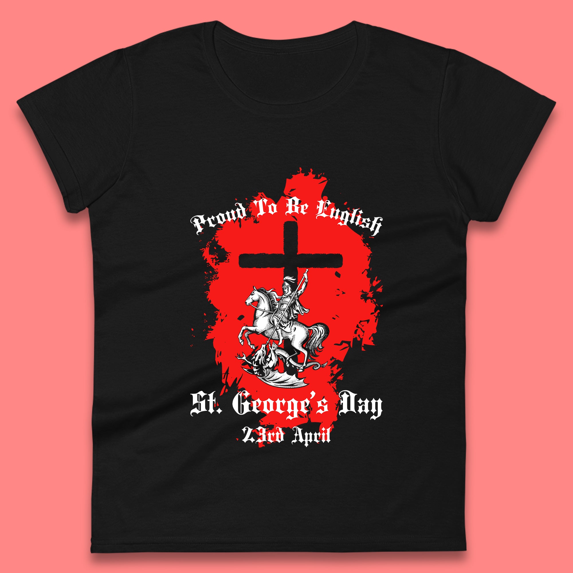 St. George s Day Womens T-Shirt Mens Tops Tees Unisex L
