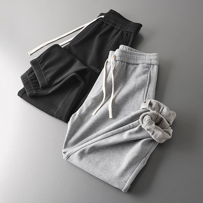 Winter Thickened Export Tail Order Silver Fox Velvet Casual Sweatpants