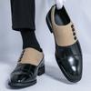 New Trend Men's Pointed Mixed Colors Slip On Business Shoes Luxury Designer Male Wedding Dress Footwear Zapatos Hombre