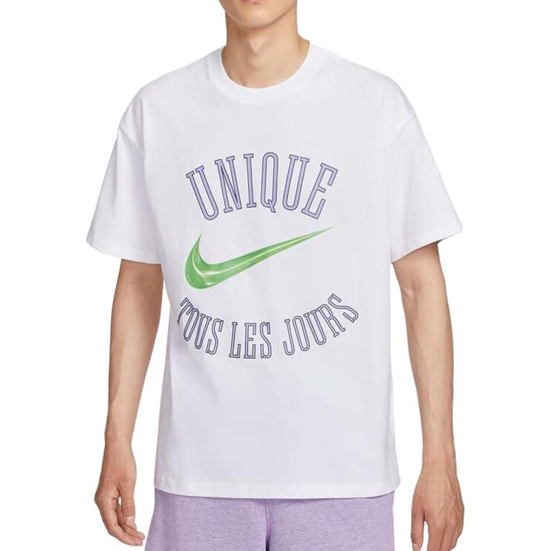 

Nike Дышащая Модная Повседневная Удобная Футболка с Коротким Рукавом Мужские Топы HV1696-100 L