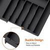 Adjustable Cutlery Storage Tray Large Capacity Silverware Drawer Organizer  Kitchen