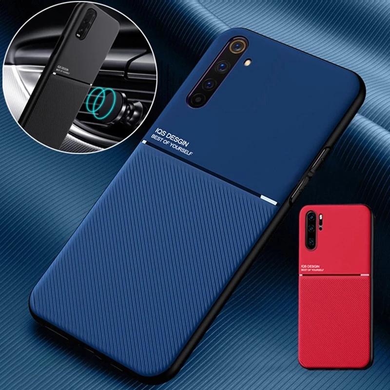 For Samsung Galaxy A01 Core Case Leather Car Magnetic Holder Phone Case For Samsung A02 A02S A03S Soft PU Silicone Back Cover