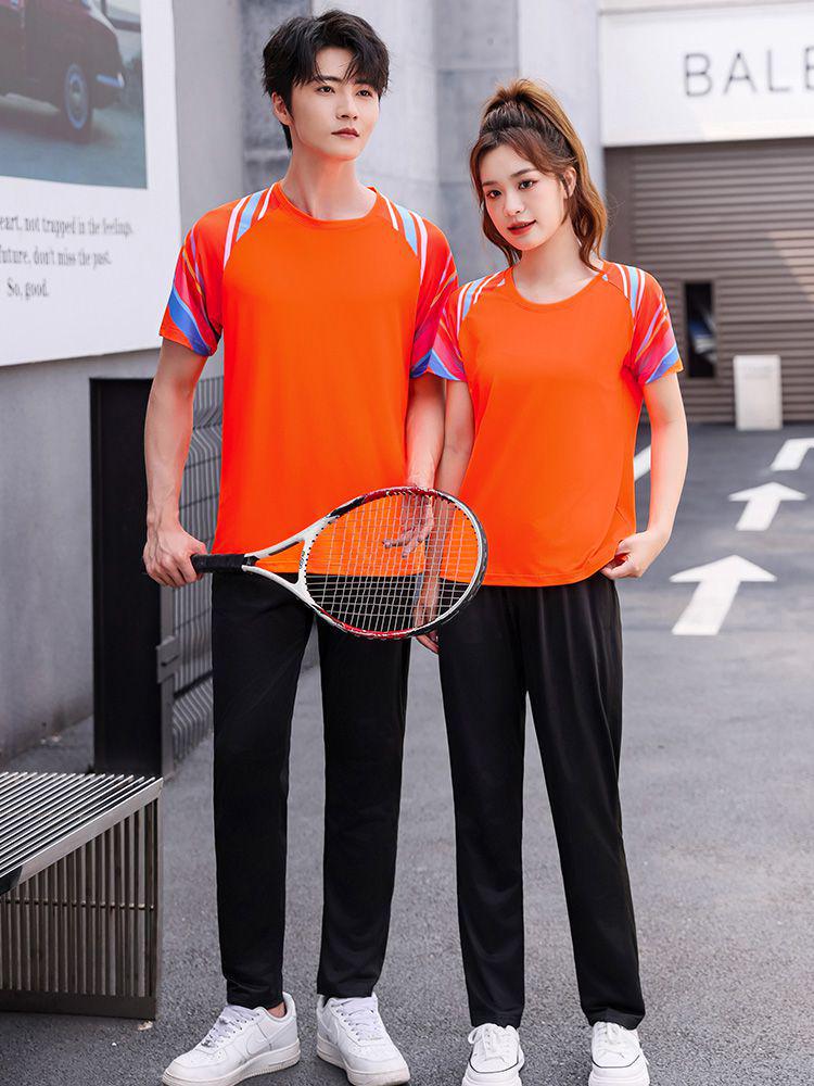 2024 Breathable Badminton & Table Tennis Couple Set - Summer Sports Casuals for Competition & Training