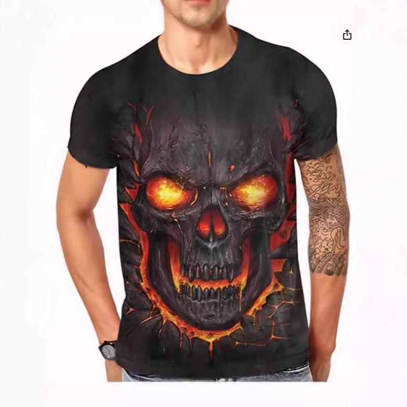 

Fantasy Bizarre Series 3D T-shirt Digital Printed Round Neck Short Sleeve Shirt S