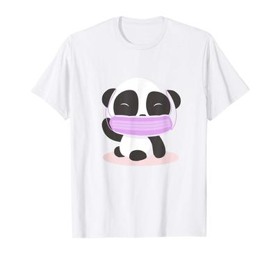 Cute Panda with Mouth Guard Gift for Animal Lovers T-shirt