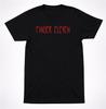 Finger Eleven Text Logo Shirt Alternative Rock Band Minimal Symbol Black Shirt