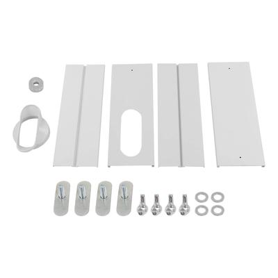 Air Conditioner Window Vent Kit Adjustable AC Sealing Plate Retractable Baffle for 5.1in Hose