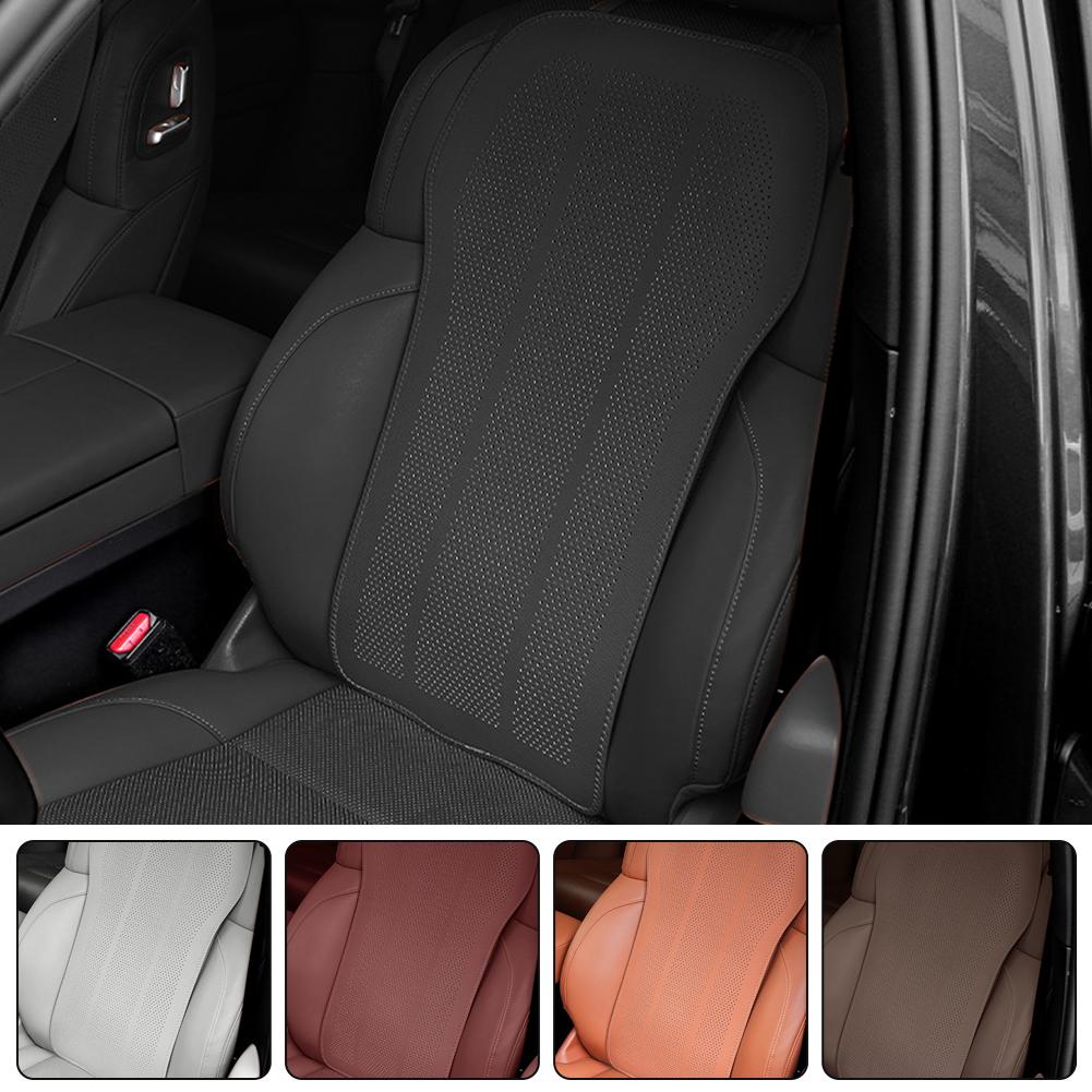 Car Seat Back Cushions Universal Breathable Leather Front Accessories Mat Protector Seat Interior Cushion Backrest Car Supp S8F5