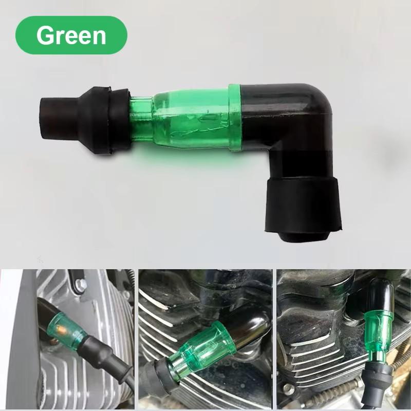 BLALION Motorrad Blitz Zündkerzenstecker Universeller Motorrad Zündung Zündkerzenstecker 90 Grad Blitzender Zündkerzenstecker Für Moto