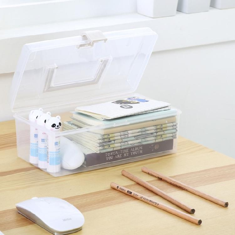 Tragbare durchsichtige Aufbewahrungsbox mit Griff Medizinwerkzeug Werkzeug-Organisationskoffer