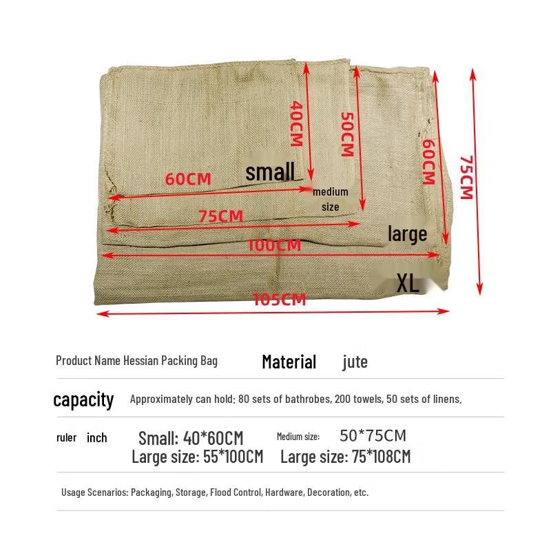 Hemp Woven Flood Control & Paving Sacks