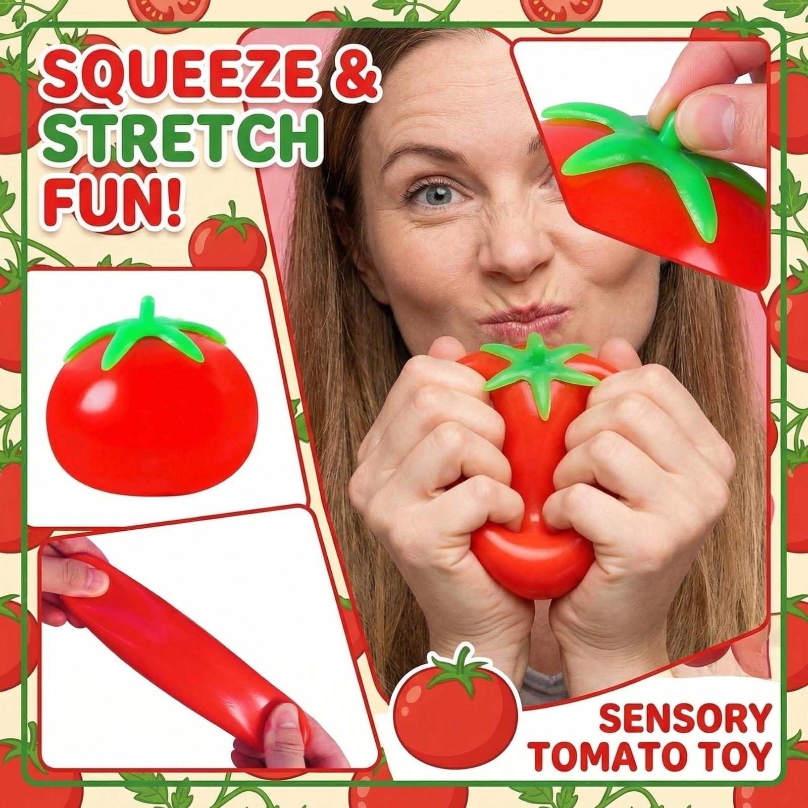 

Tomato Pressing Tomato Stress Relief Toy Children s Stress Relief Device Fruit Venting Ball Pressing . One Size красный