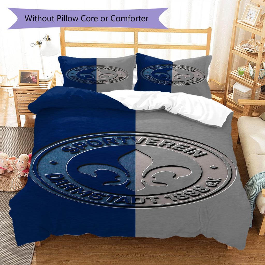 Darmstadt Spirit Bedding Quilt Set Quilt Cover Pillowcase Home Decoration Birthday Gift (1 * Duvet Cover + 2 * Pillowcase, Without Core)