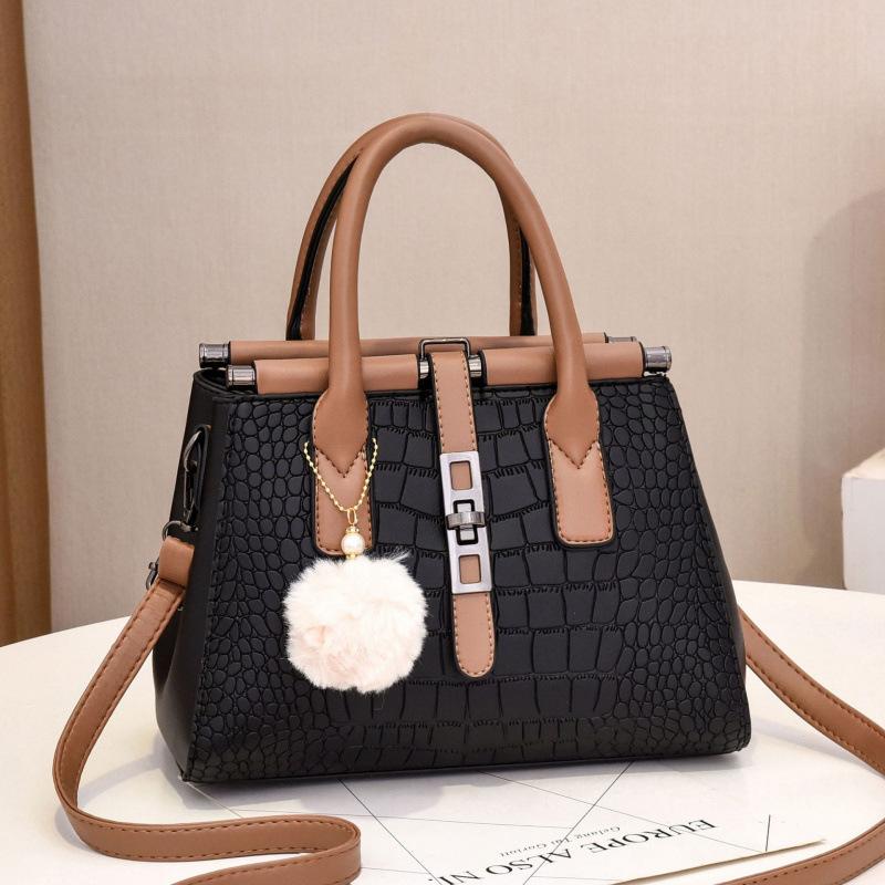 

Handbag crocodile texture shoulder messenger bag women s bag classic 28*15*20