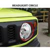 SHINEKA Auto Frontscheinwerfer Lampe Dekoration Abdeckung Aufkleber für Suzuki Jimny 2019 2020 2021 2022 2023 2024 Exterieur Zubehör