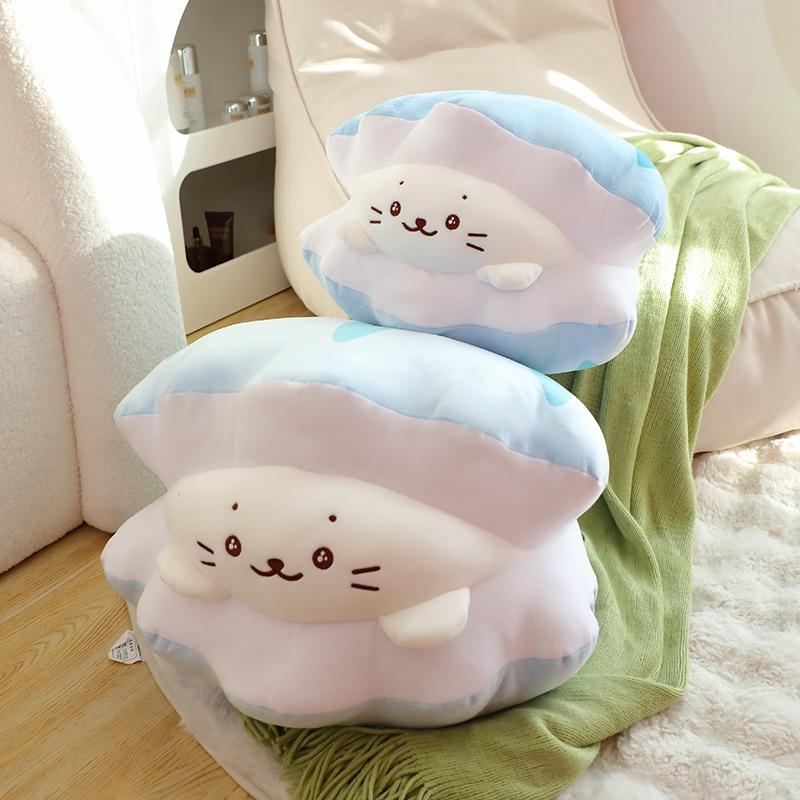 40/50cm Down Cotton Shell Seal Soft Dolls Super Cute Throw PIllow Cushion Back Sofa Chair Decor for Girls Boys Birthday Gifts