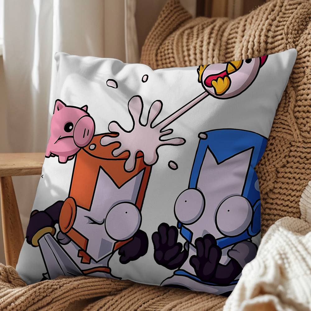 Art Cute Cool Castle Crashers Pillow Cover Living Room Sofa Cushion Cover Bedroom Room Bed Pillow Cover Home Decoration