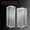 Stainless Steel Baking Pan Rack Trolley for Bread and Toast Drying
