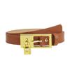 Versatile And Belt Slimming With Metal Buckle Belt Paired With Jeans Dress And