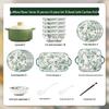 Hanton Rose Manor Zestaw obiadowy 37-elementowy z porcelany kostnej
