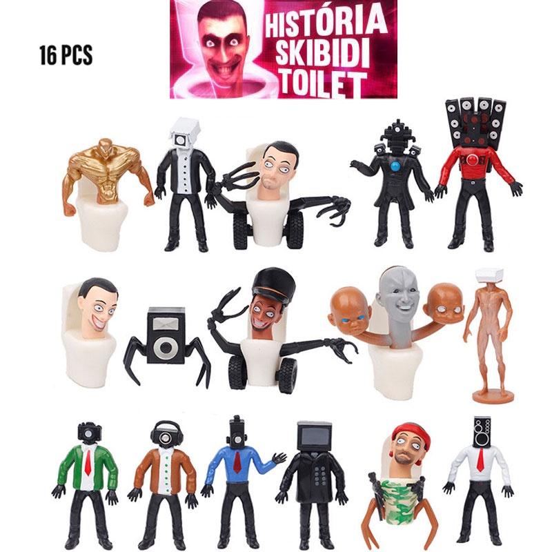 Skibidi Toilet Man PVC-Figuren-Set 16 Teile 6-10 cm Höhe