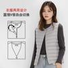 Women's V Neck Sleeveless Down Vest Regular Fit Commuter Style Lightweight Puffer Vest