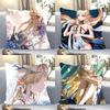 Cartethyia Anime Game W-Wuthering Waves Pillow Case Square Pillow Bedroom Sofa Leisure Comfort Living Room Home Decoration 40X40