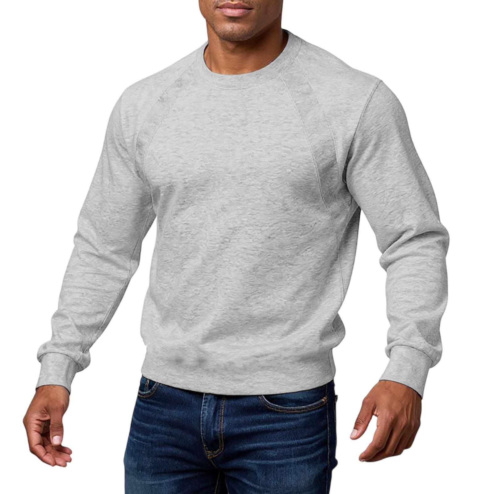 

Свитшот с круглым вырезом, свободная футболка с длинным рукавом, модный топ XXL