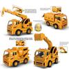 Plastic Vehicle Engineering Toy With Inertial Motion And Action Features For Kid