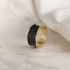 New Trendy Enamel Color Double Oil Drip Open Rings for Women Girls Luxury Irregular Adjustable Finger Ring Wedding Jewelry Gift