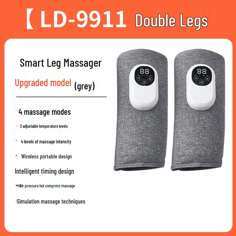 Cross-Border Electric Leg & Calf Massager with Heated Air Pressure Kneading Pads