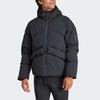 Adidas Big Baffle Jacket 530 Down Jacket With Logo Hooded Long Sleeve Men Jacket Black IK3156