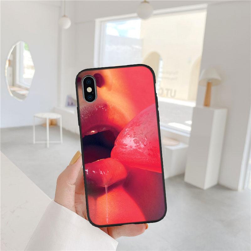 Sexy red lips New High-End Shell Phone Case for iPhone SE X XS XR 16E 11 17 Pro Max 8 7 6 6s Plus