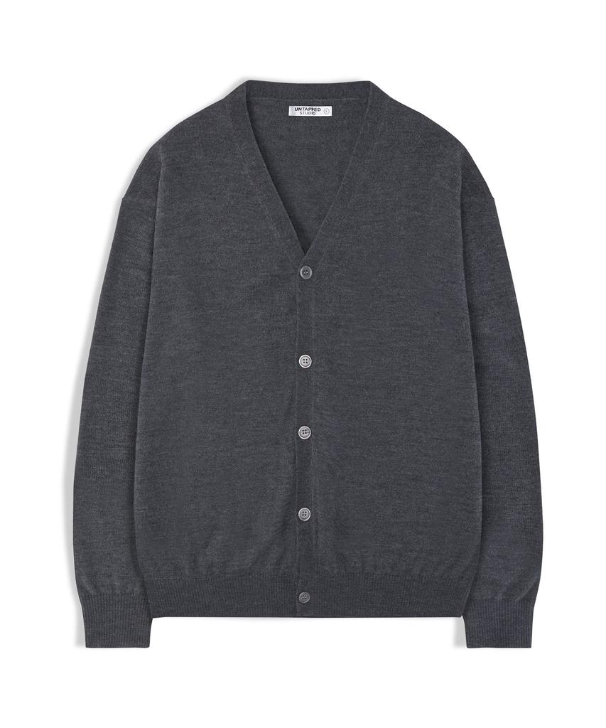 Untapped Studio [2Pack] Daily Semi-Oversized Basic Knit Cardigan 3 Colors