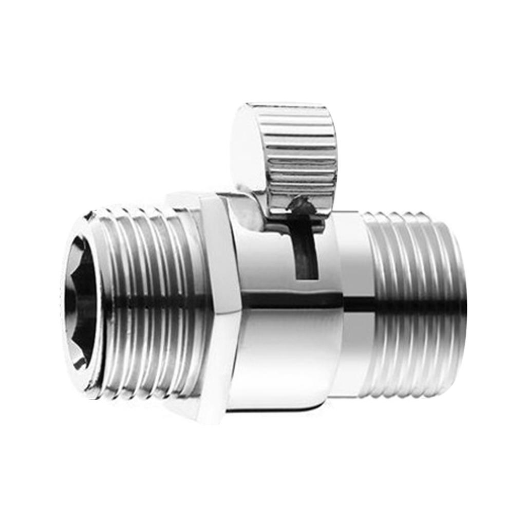 Convenient Shower Head Water Control Adjustable Brass Shower Head Shut Off Valves Smooth Operation for Hand Shower Arm