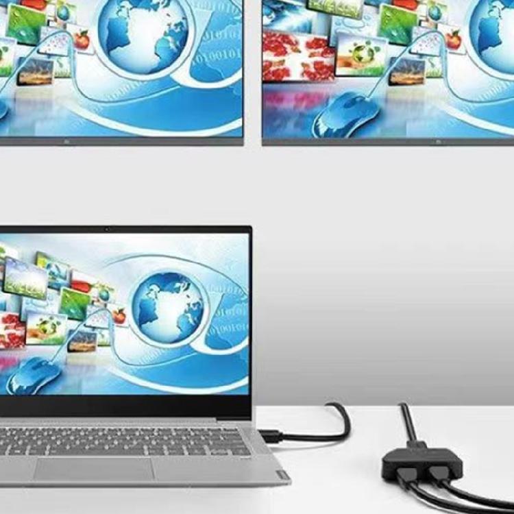 HDTV Splitter 1 To 2 Output for Double Monitors 1 In 2 Out 1080P Video Support for Computer TV and Gaming Deskop