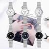 New Round Watches Adjustable Strap Luxury Wristwatches Mesh Belt Quartz Watch Gifts