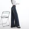 Women's High-Waist Retro Flare Jeans - Slimming, Loose Fit for Spring and Autumn 2026