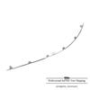 NEW 1Pair Front Bumper Chrome Molding Trim For Mercedes-Benz C250 C300 C350 US