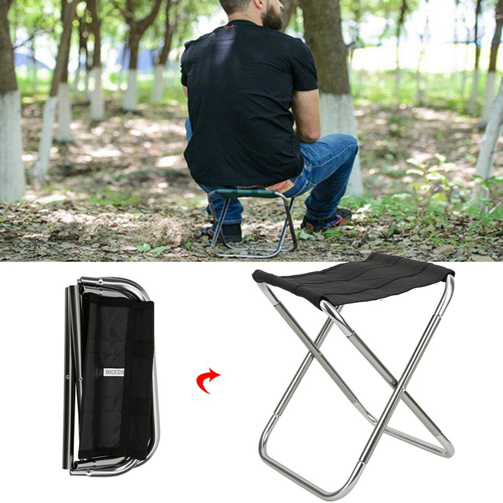 7075 Aviation Aluminum Alloy 600D Oxford Polyester Gun Color Outdoor Foldable Chair Portable